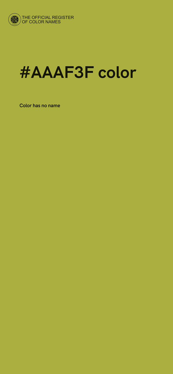 #AAAF3F color image