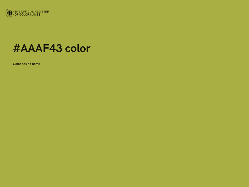 #AAAF43 color image