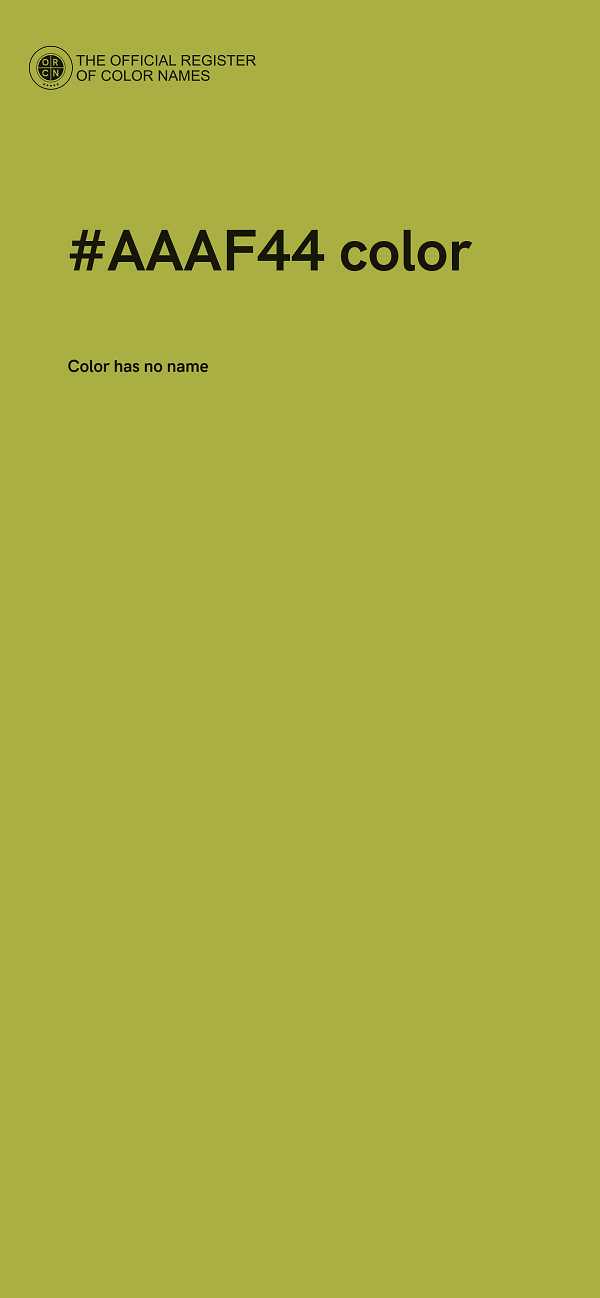 #AAAF44 color image