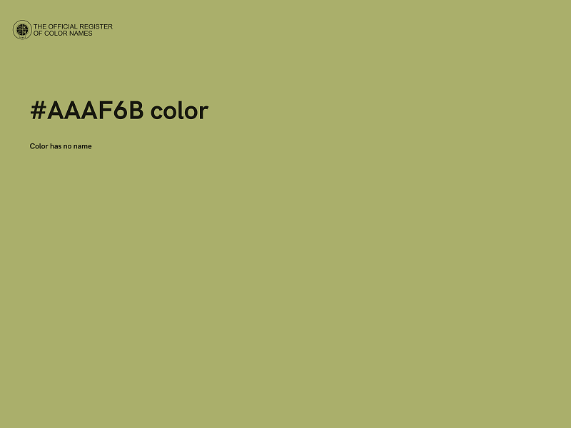 #AAAF6B color image