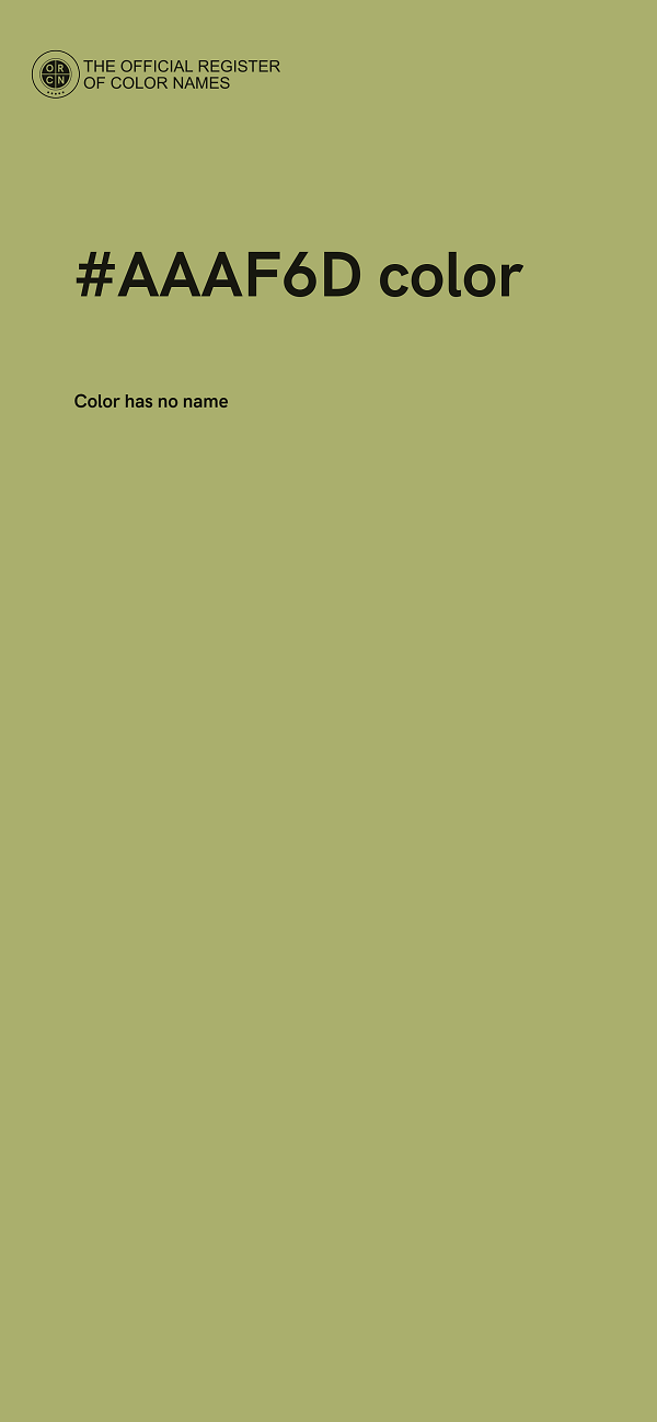 #AAAF6D color image