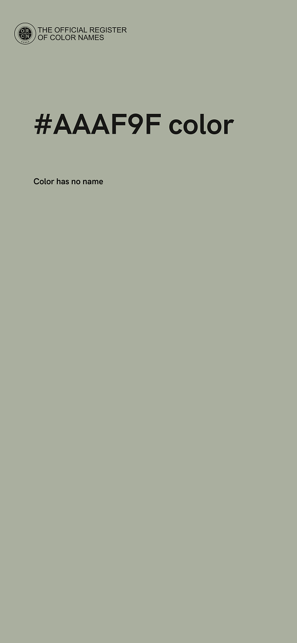 #AAAF9F color image