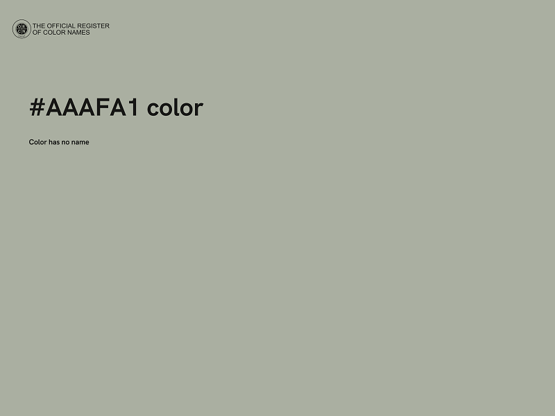 #AAAFA1 color image