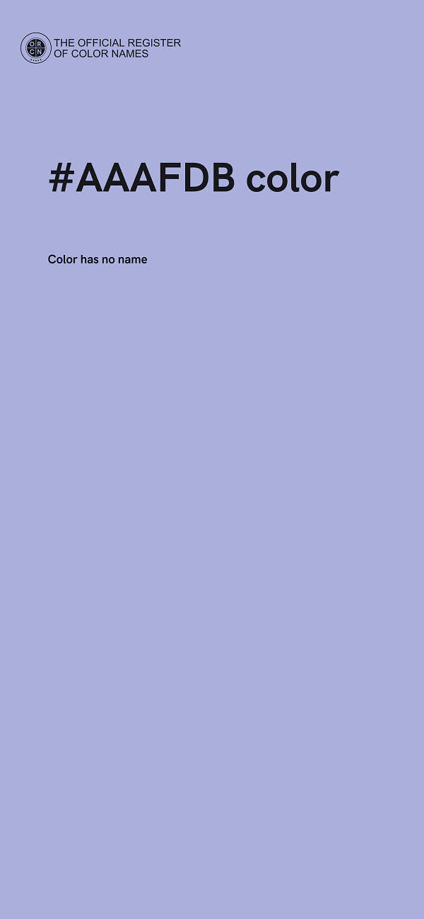 #AAAFDB color image