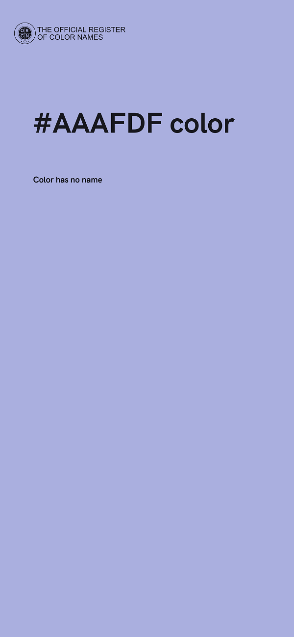 #AAAFDF color image