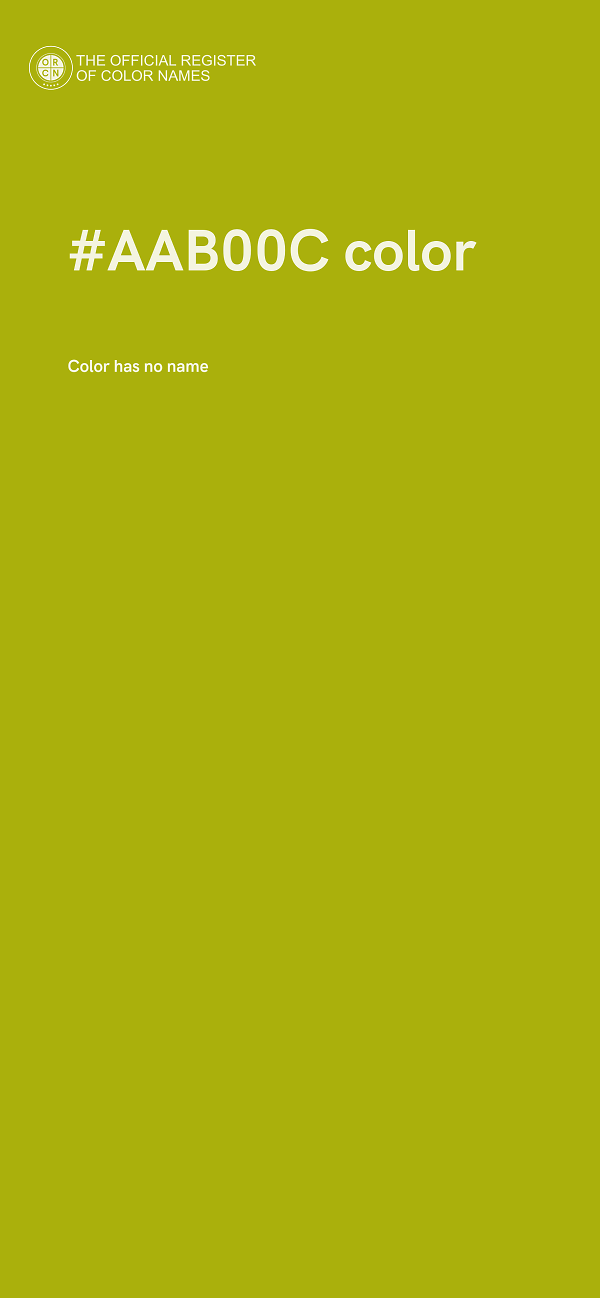 #AAB00C color image