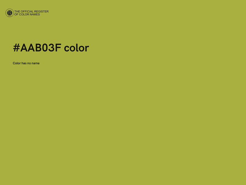 #AAB03F color image