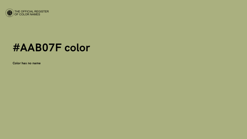 #AAB07F color image