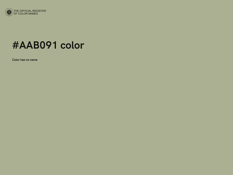 #AAB091 color image