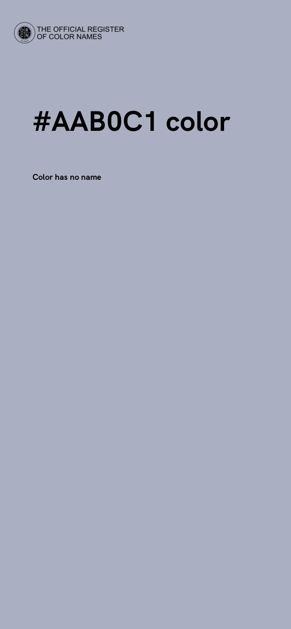 #AAB0C1 color image