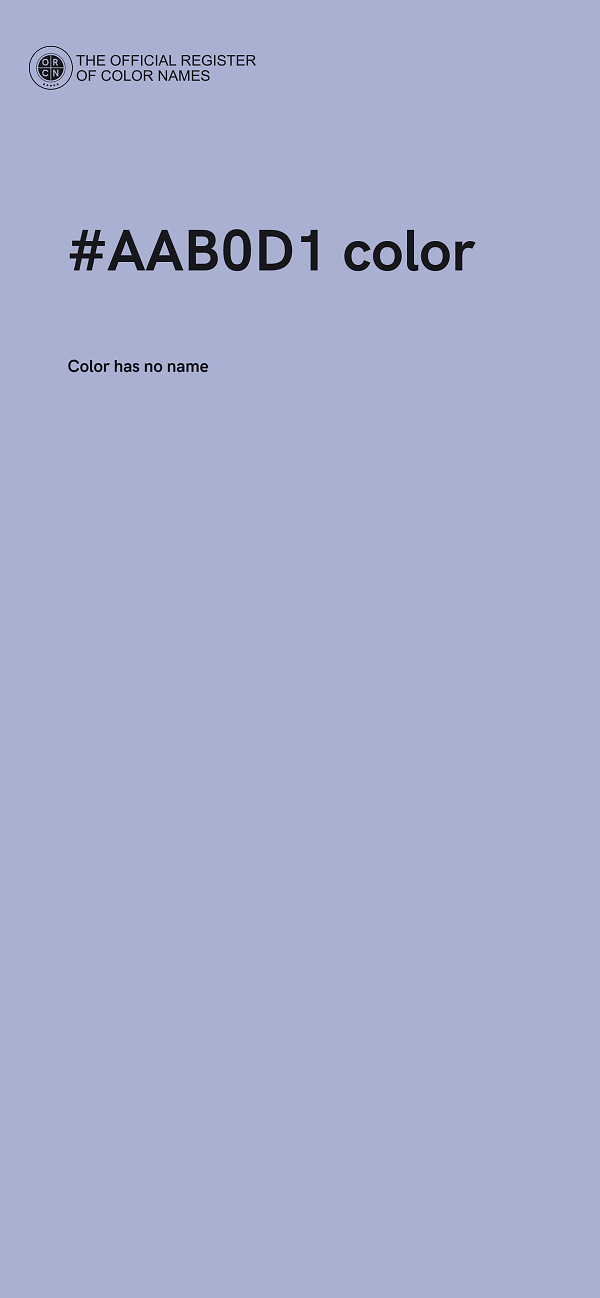 #AAB0D1 color image