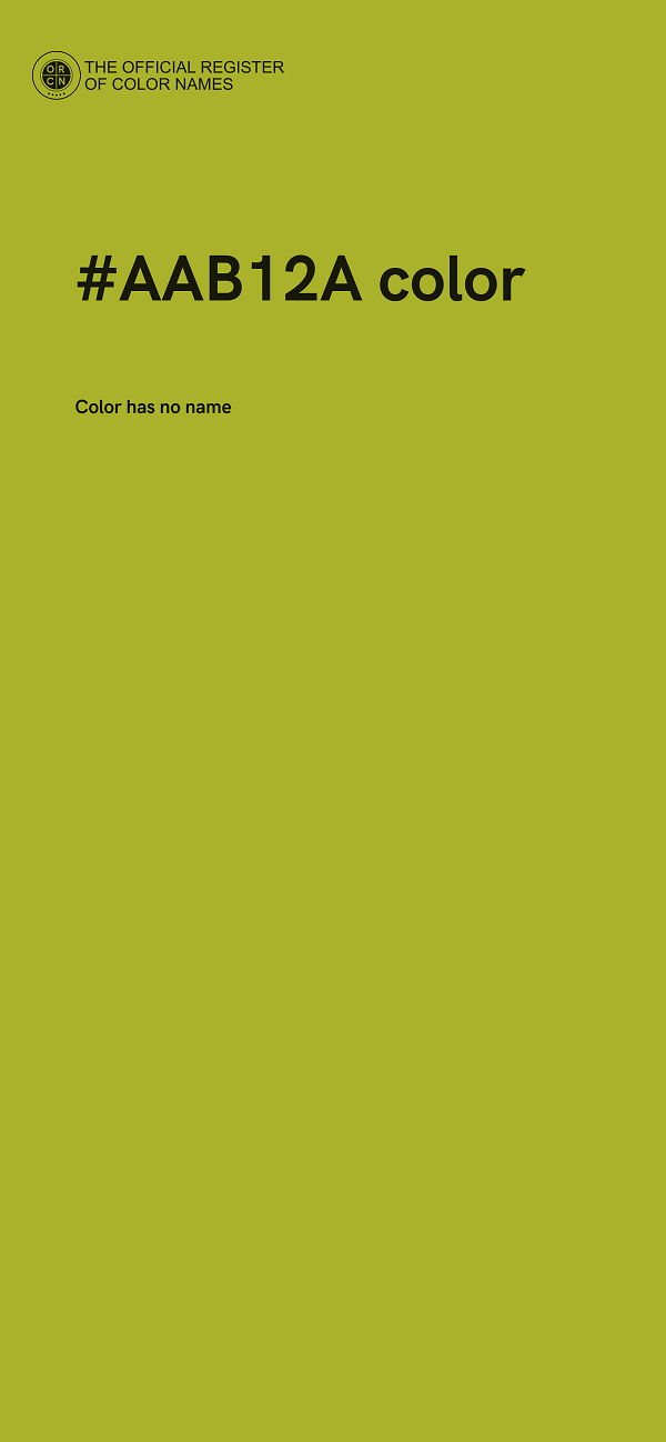 #AAB12A color image