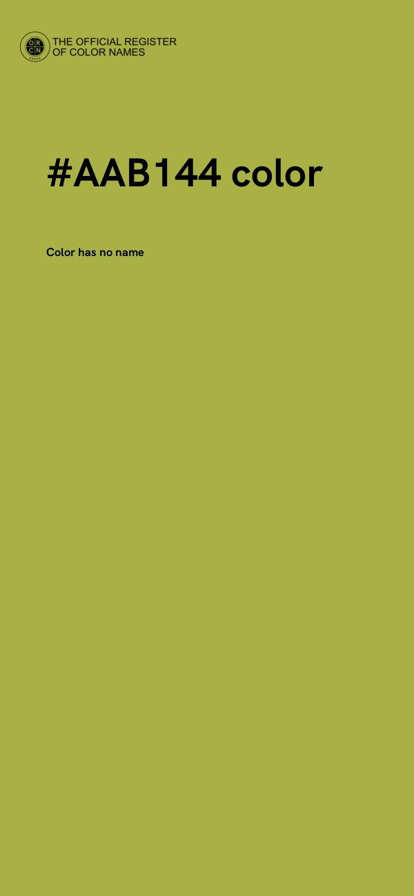 #AAB144 color image