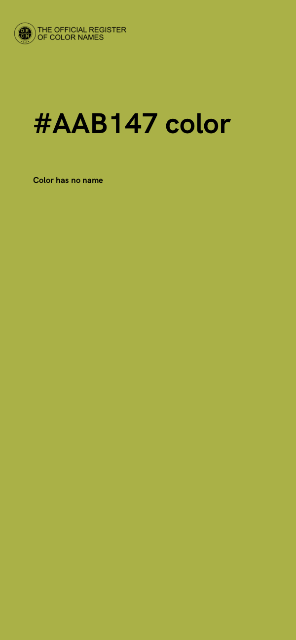 #AAB147 color image