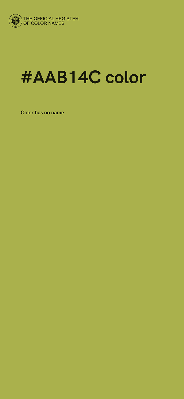 #AAB14C color image