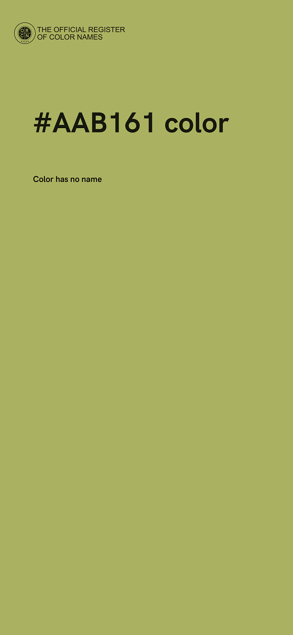 #AAB161 color image