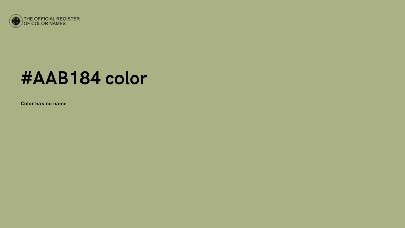 #AAB184 color image