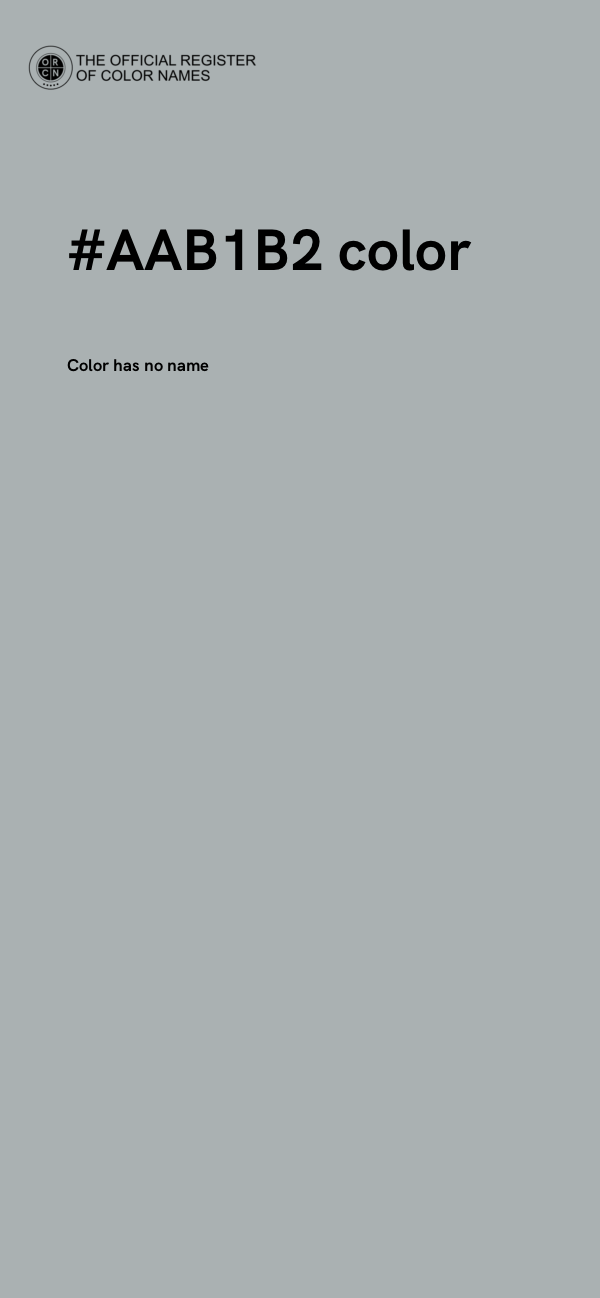 #AAB1B2 color image