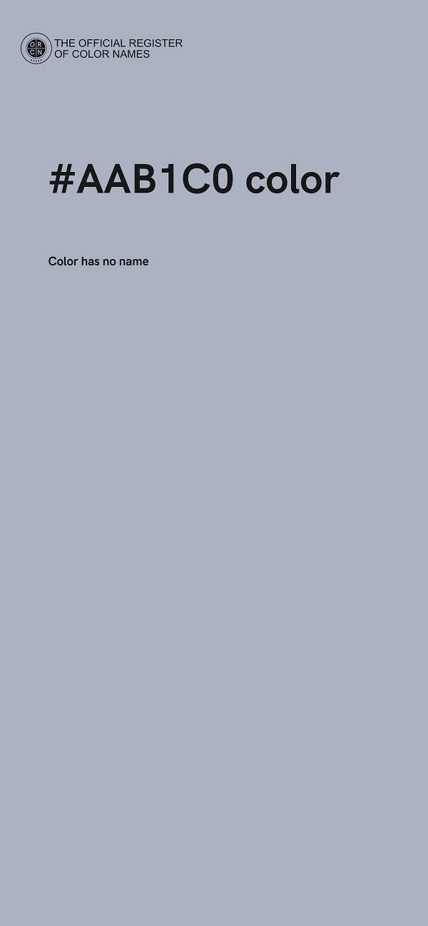 #AAB1C0 color image