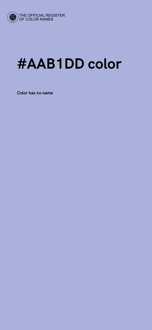 #AAB1DD color image