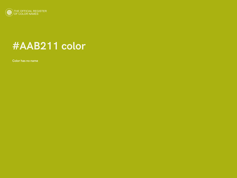 #AAB211 color image