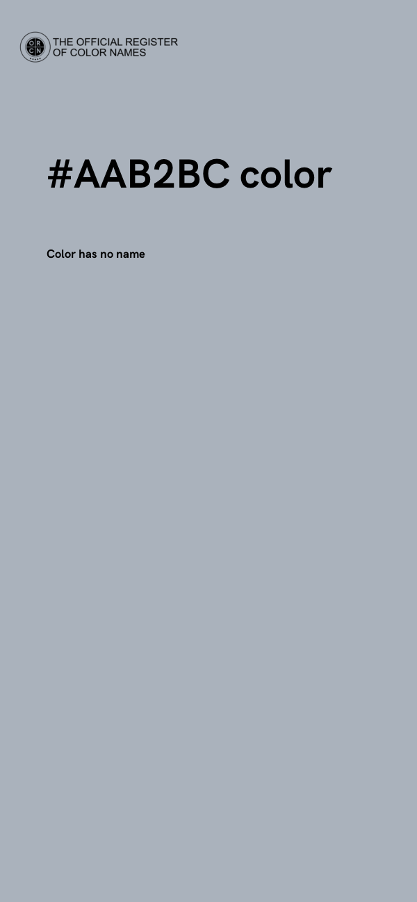 #AAB2BC color image