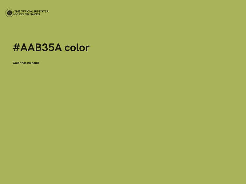 #AAB35A color image