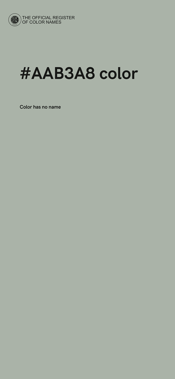 #AAB3A8 color image