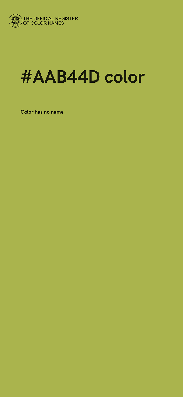 #AAB44D color image