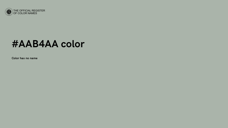 #AAB4AA color image