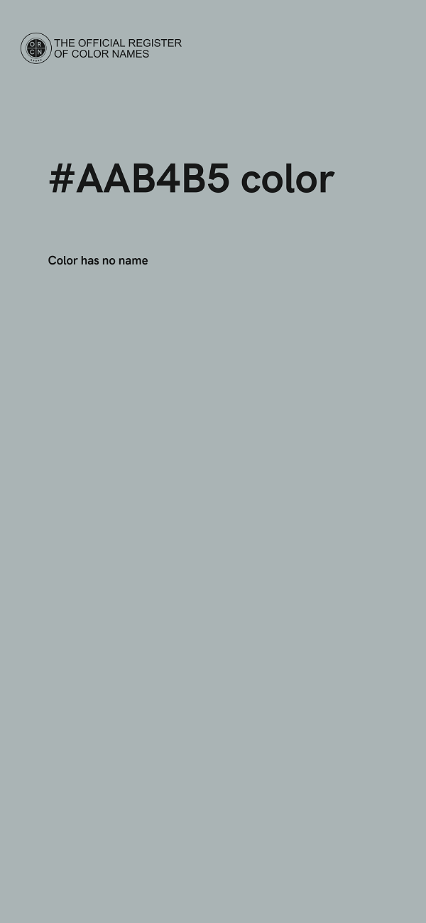 #AAB4B5 color image