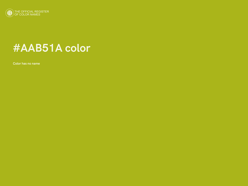 #AAB51A color image