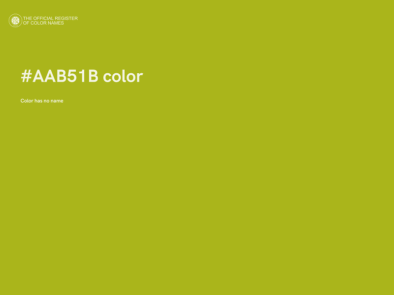 #AAB51B color image