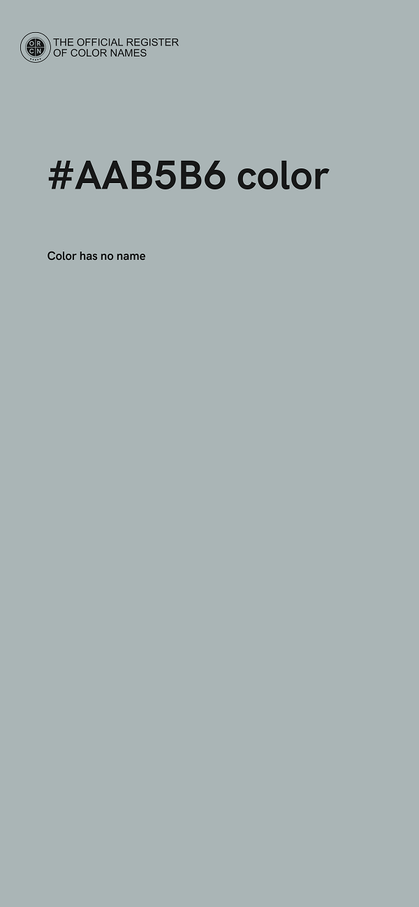 #AAB5B6 color image