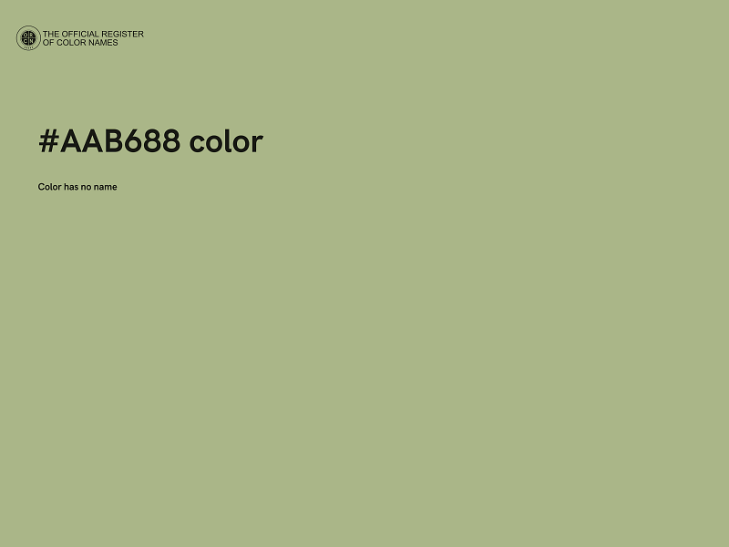 #AAB688 color image