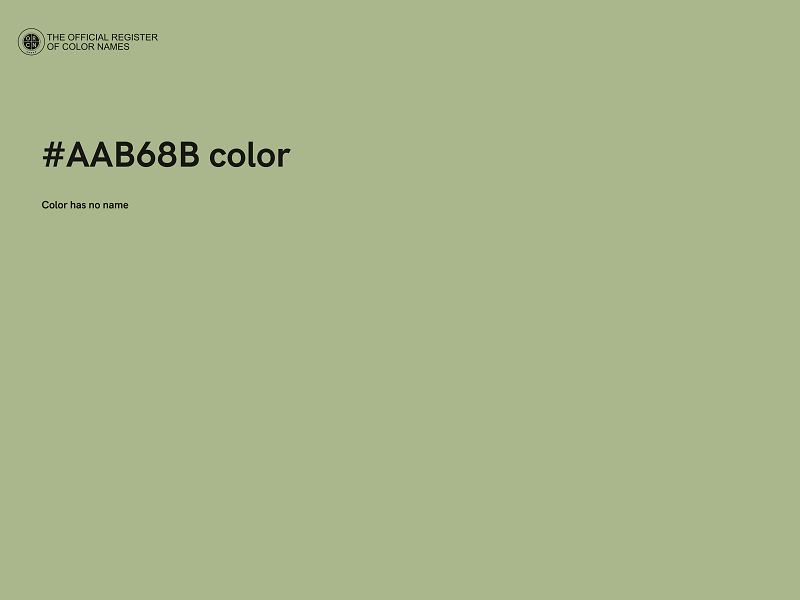#AAB68B color image