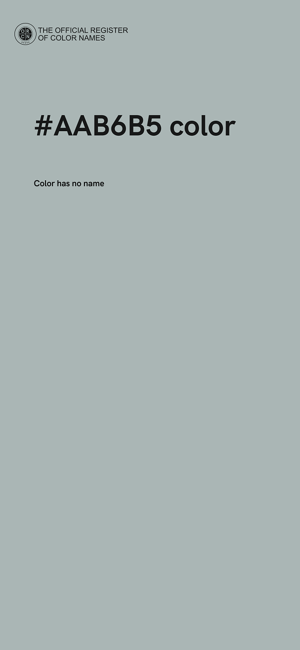 #AAB6B5 color image