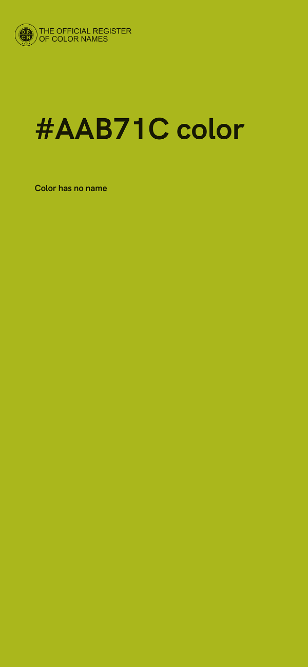 #AAB71C color image