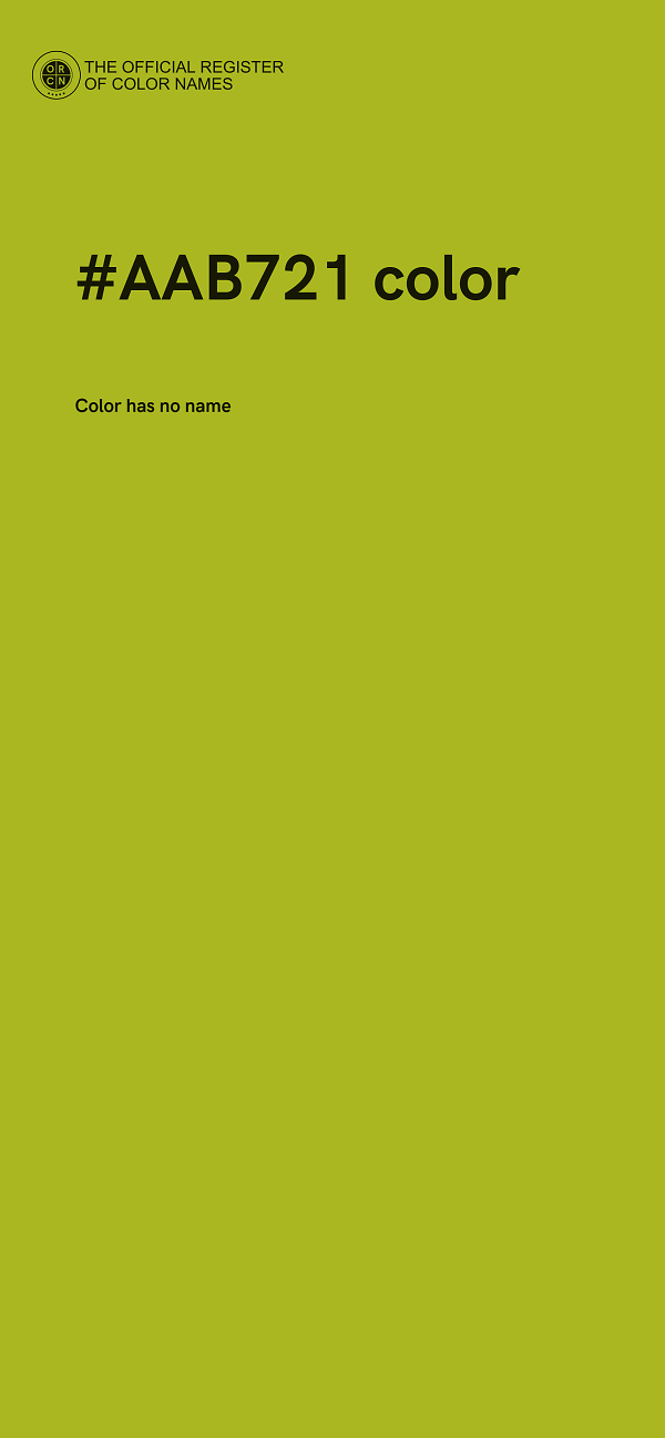 #AAB721 color image