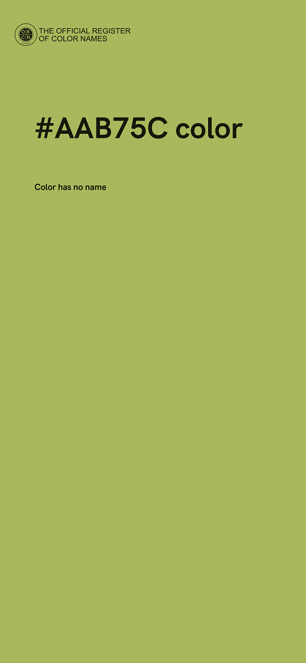 #AAB75C color image