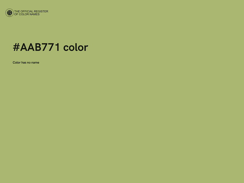 #AAB771 color image