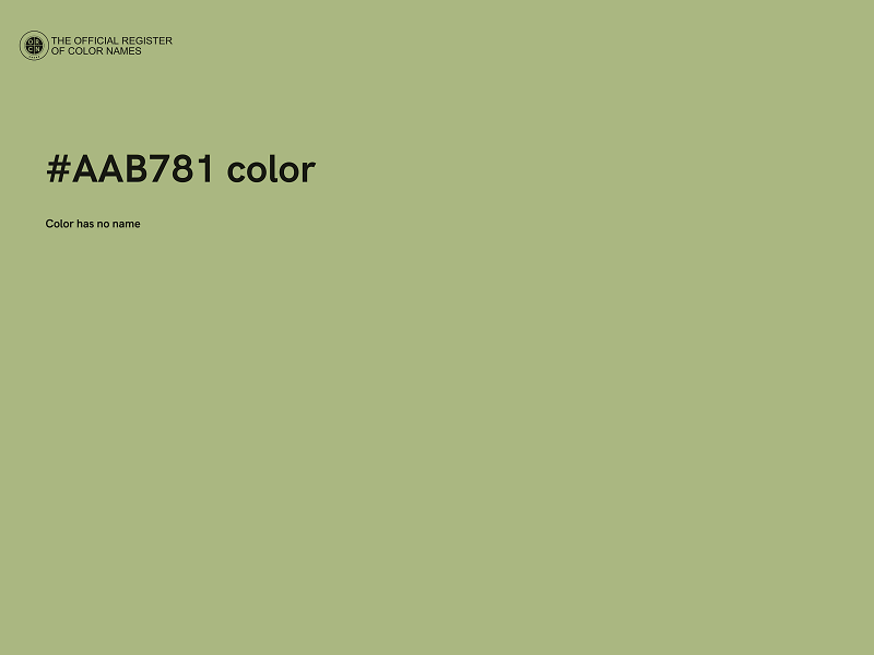 #AAB781 color image