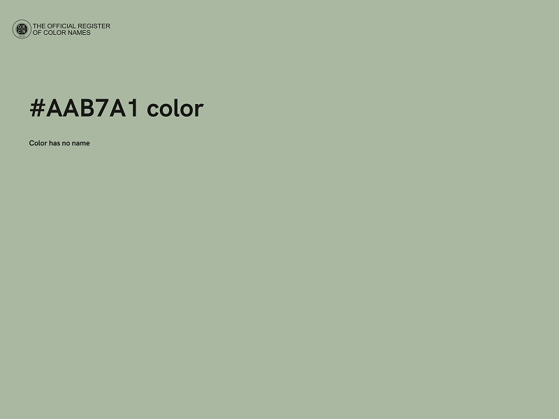 #AAB7A1 color image