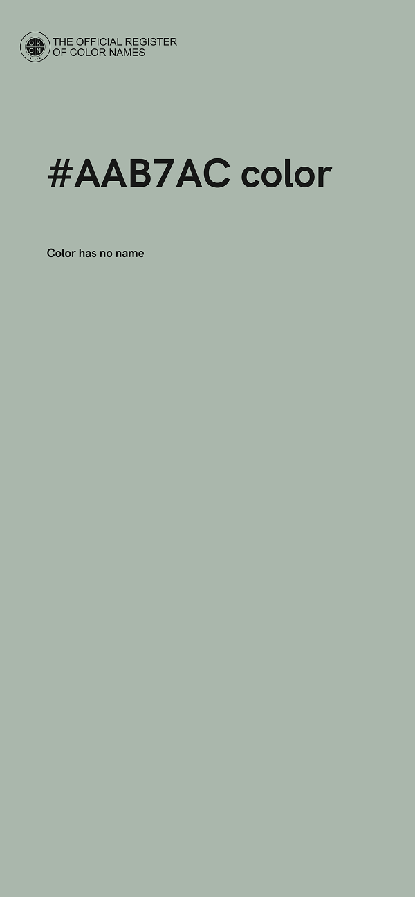 #AAB7AC color image