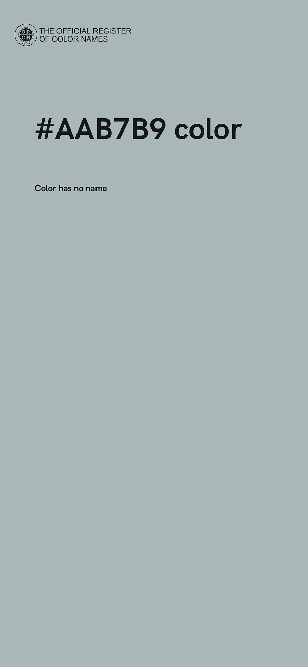 #AAB7B9 color image