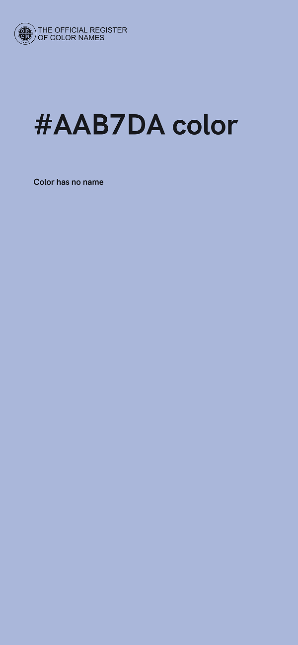#AAB7DA color image