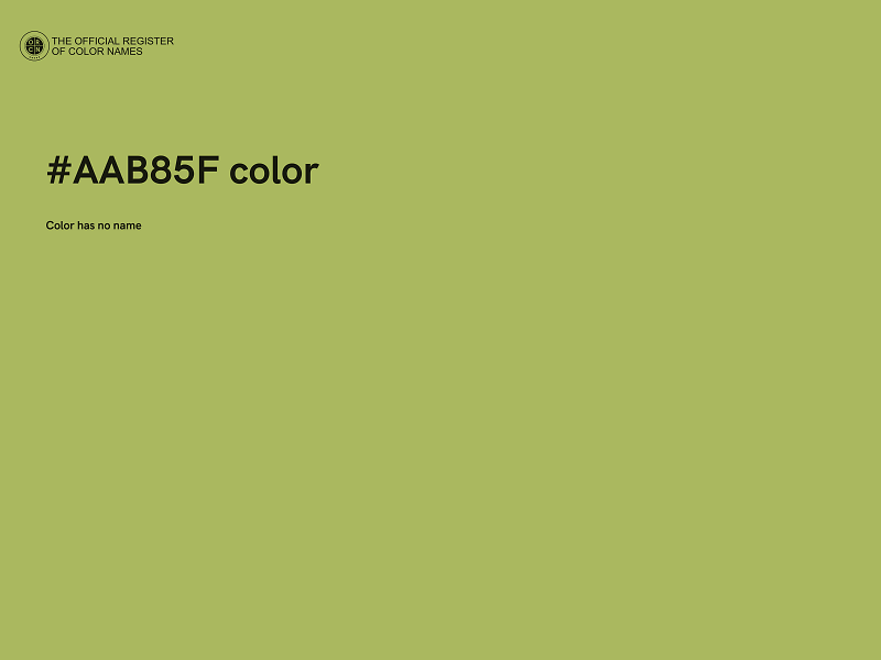 #AAB85F color image