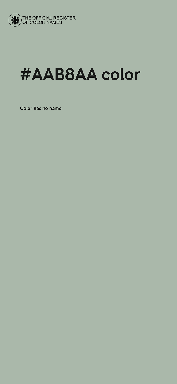 #AAB8AA color image