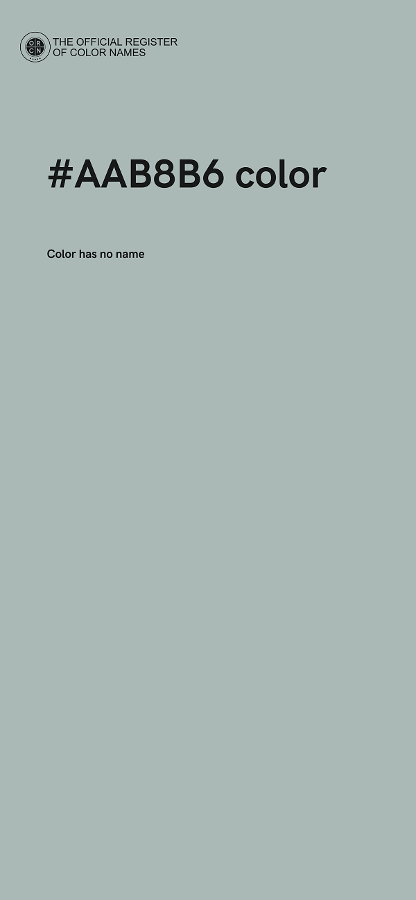 #AAB8B6 color image
