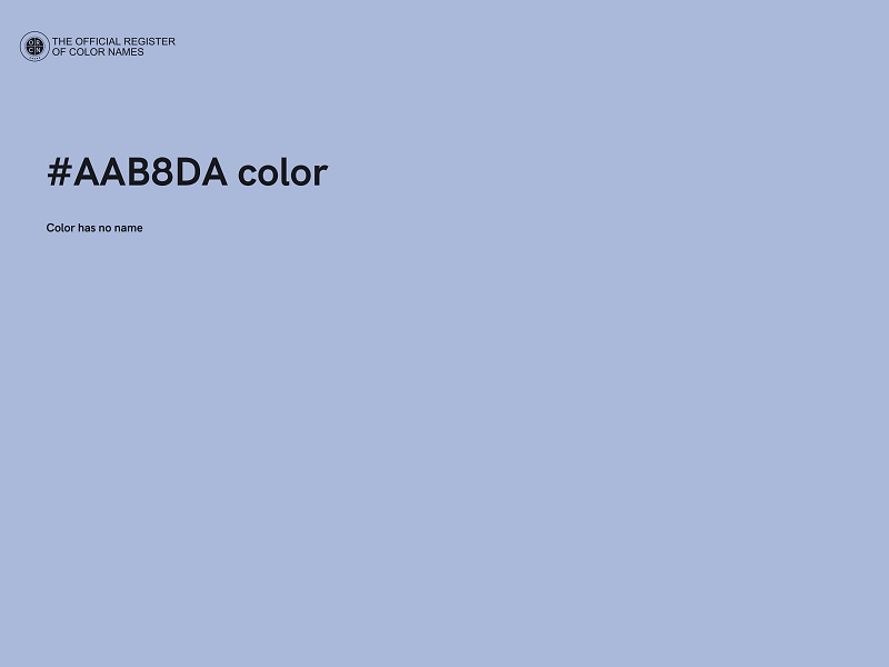 #AAB8DA color image